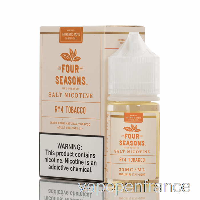 Sel De Tabac Ry4 - Quatre Saisons - Stylo Vape 30 Ml 50 Mg